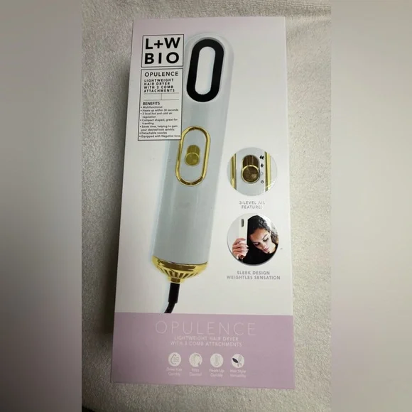 NIB - L+W Bio Opulence Lightweight Hair Dryer - Picture 7 of 16